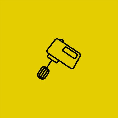 renkli arka planda mikser vektör simgesi