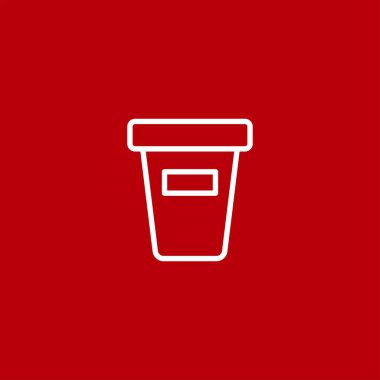 renkli arka planda saksı vektör simgesi