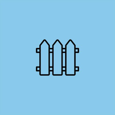 renkli arka planda çit vektör simgesi