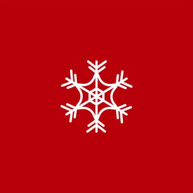 renkli arka planda kar tanesi vektör simgesi