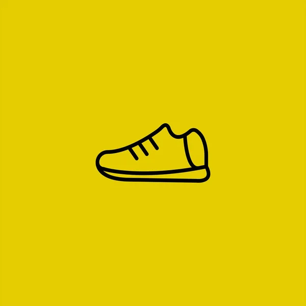 Ícone Vetor Sapato Fundo Colorido —  Vetores de Stock