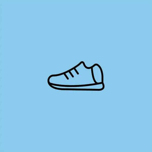 Icono Del Vector Del Zapato Sobre Fondo Colorido — Vector de stock