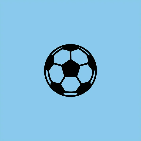 Ikona Vektoru Fotbalového Míče Barevném Pozadí — Stockový vektor
