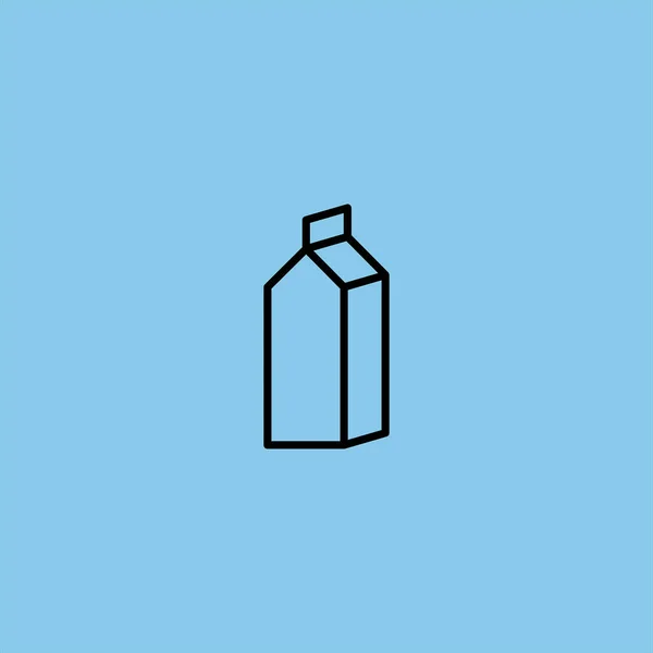牛奶包矢量图标在五颜六色的背景 — 图库矢量图片