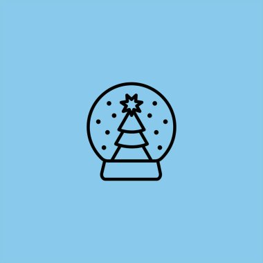 renkli arka planda top vektör simgesi noel ağacı