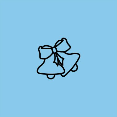 renkli arka planda çan vektör simgesi