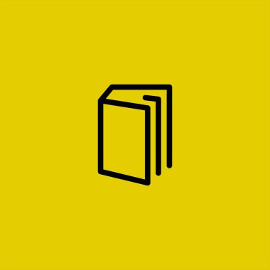 renkli arka planda kitap vektör simgesi