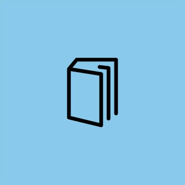 renkli arka planda kitap vektör simgesi