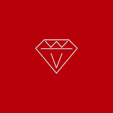 renkli arka planda elmas vektör simgesi 