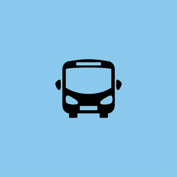 Bus Vector Pictogram Kleurrijke Achtergrond — Stockvector