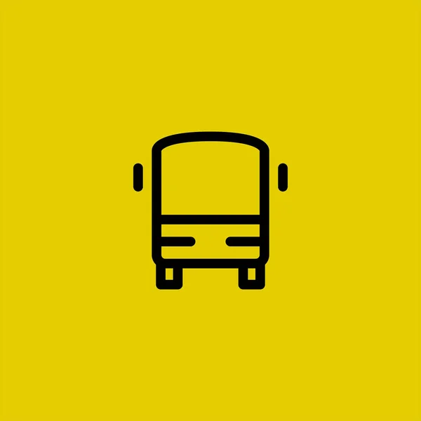 Bus Vector Icon Colorful Background — Stock Vector