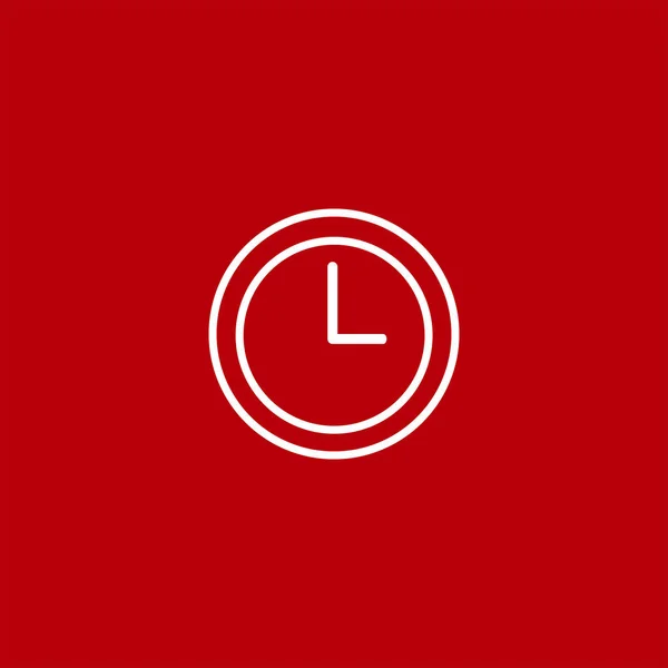 Icono Vector Reloj Sobre Fondo Colorido — Vector de stock