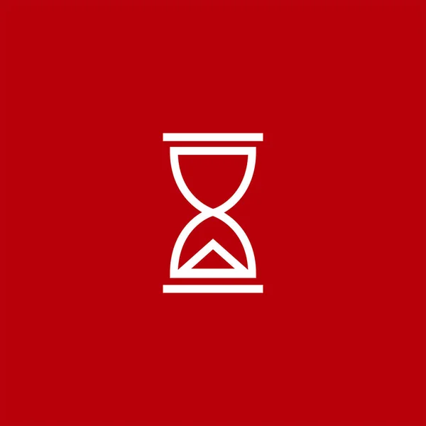 Иконка Вектора Песочных Часов Цветном Фоне — стоковый вектор