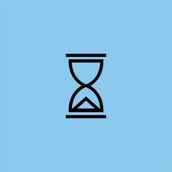 Иконка Вектора Песочных Часов Цветном Фоне — стоковый вектор