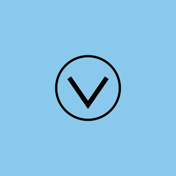 Flecha Abajo Icono Vector Sobre Fondo Colorido — Vector de stock