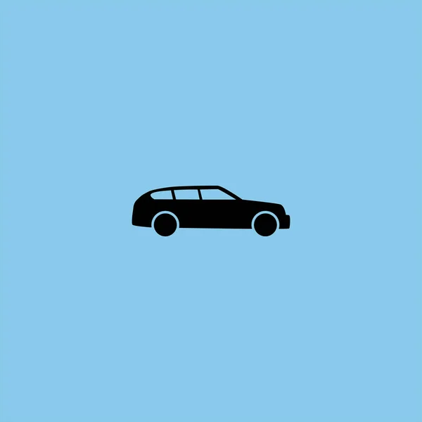 Auto Vektor Symbol Auf Buntem Hintergrund — Stockvektor