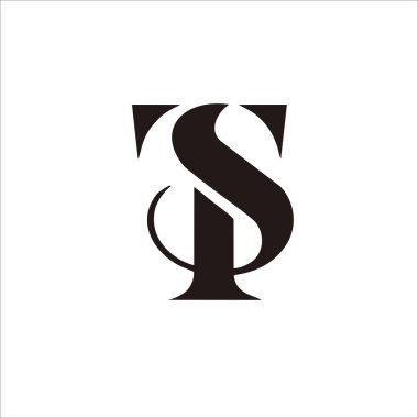 Şirket ve marka kimliğiniz için TS harfi logo tasarımını yazdırın