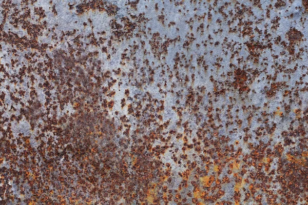 Una Textura Superficie Oxidada Chapa Metálica Azul —  Fotos de Stock