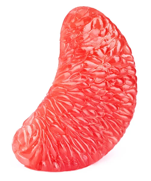 Grapefruit fruit pulp segment geïsoleerd op wit — Stockfoto