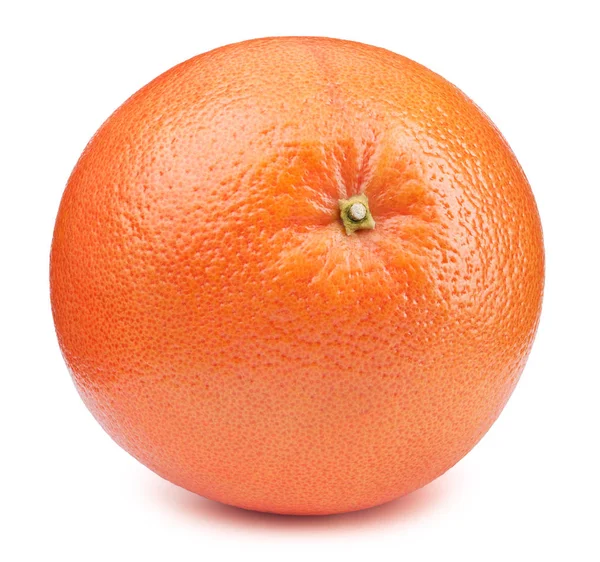 Цілий апельсиновий грейпфрут ізольований на білому — стокове фото