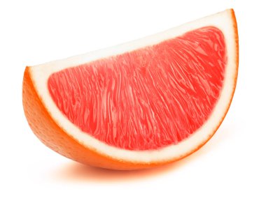 Greyfurt meyve dilim beyaz izole