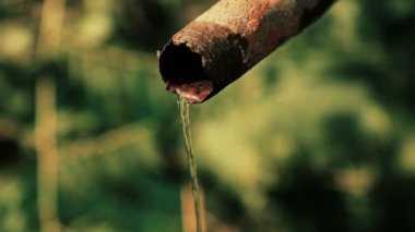Eski su boru sızıntı suyu 