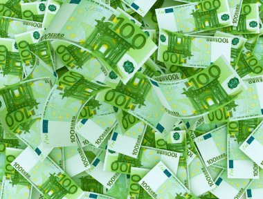 Close up of 100 Euro banknote 