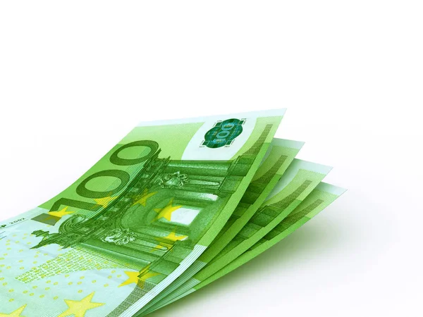 100 Euro Bill on White Background — Stockfoto