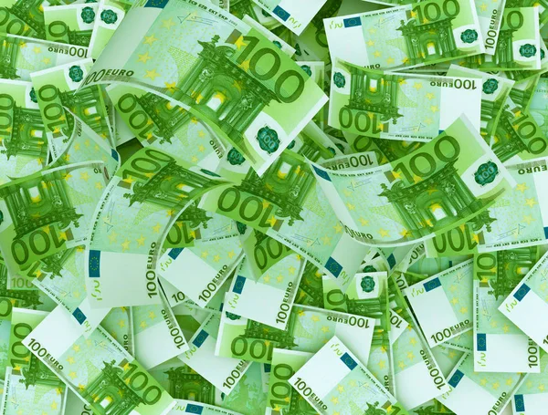 Закрыть банкноту в 100 евро — стоковое фото