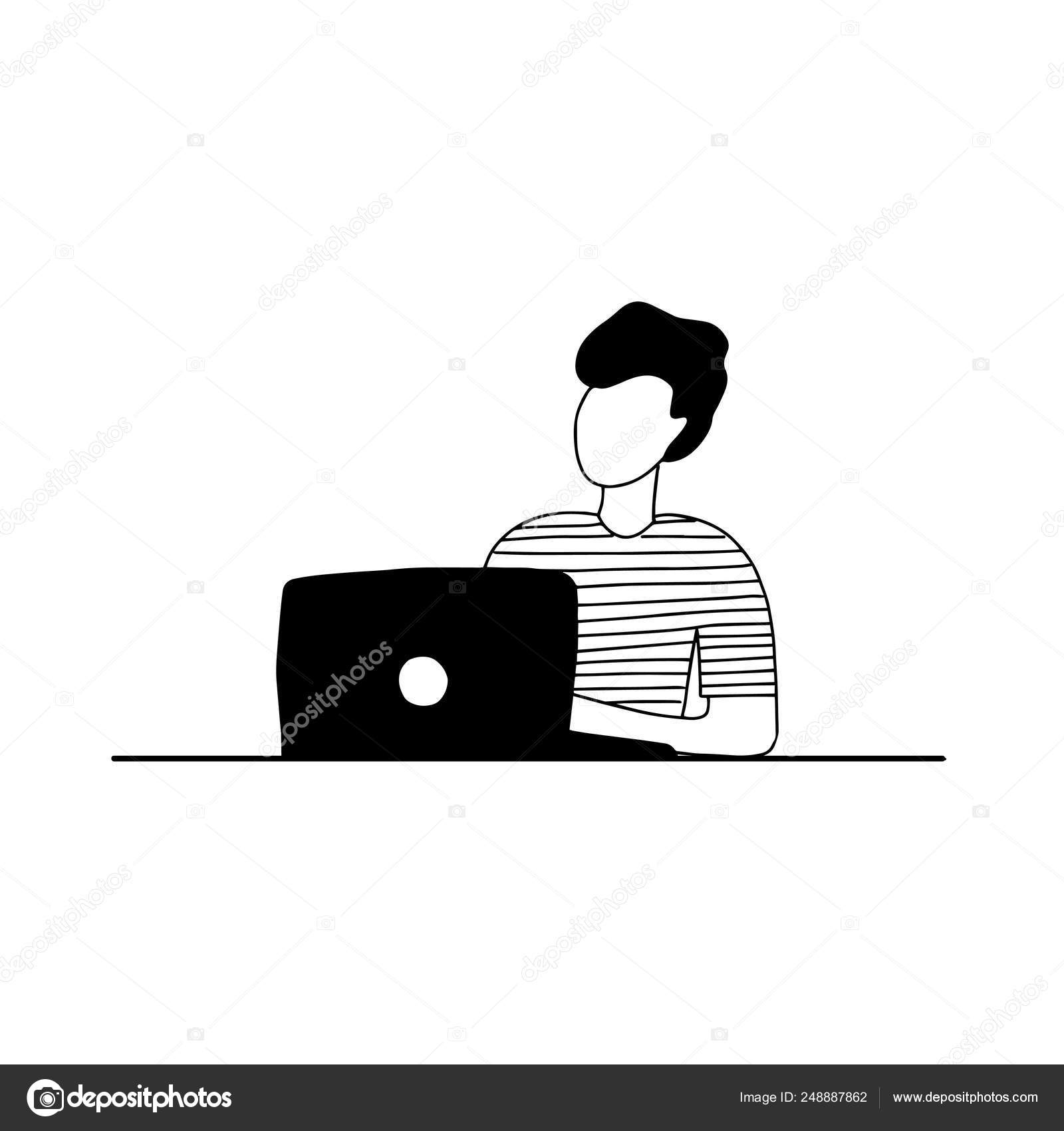 Freier Mitarbeiter Online Arbeiten Arbeit Zu Hause