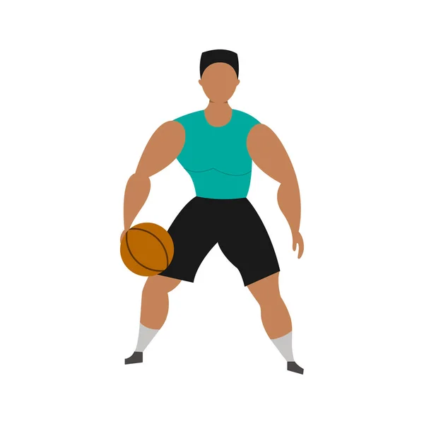 Jugador de baloncesto . — Vector de stock