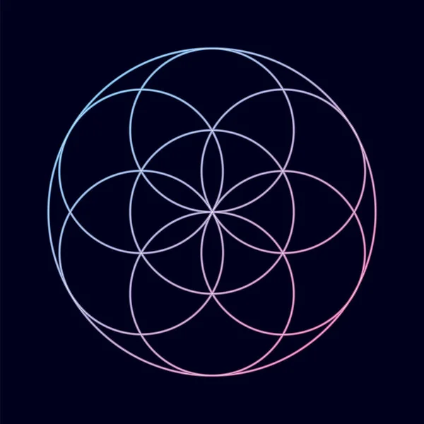 Canlı gradyan ile geometrik şekil.