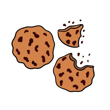 Elle çizilmiş kurabiyeler.