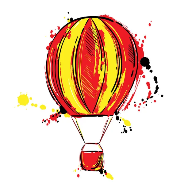 Vector abstracte achtergrond met een ballon. — Stockvector