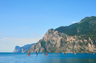 sailing and surfing in sea, water sport 