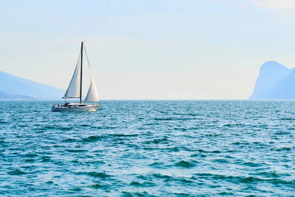 Sailing Boat Blue Sea Water — Foto de Stock