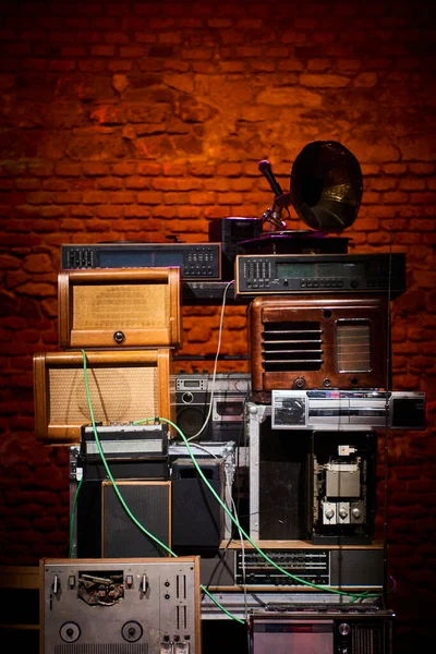 Recording Playing Sound System Radio Broadcast Technology — Stock Photo, Image
