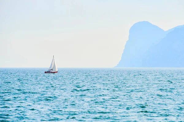 Sailing Boat Blue Sea Water — Foto de Stock