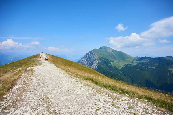 group of tourist mountains, scenic nature beauty and travel mood 