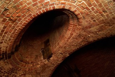 underground brick basement interior
