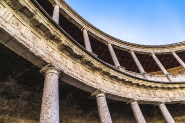 Arena içinde Sarayı, Carlos 5'te Alhambra Granada karmaşık