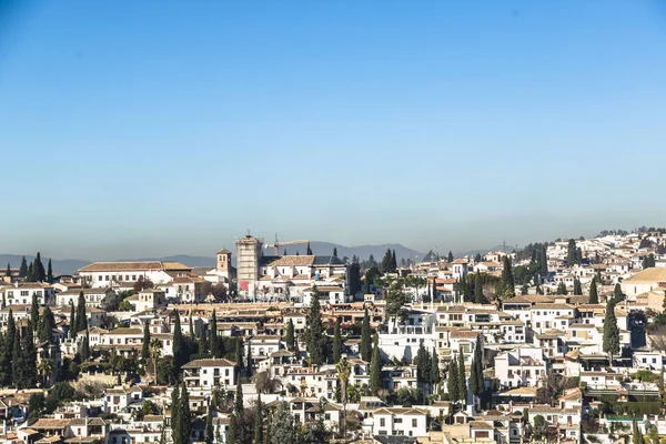 Вид на часть исторического города Гранада, регион Испании — стоковое фото