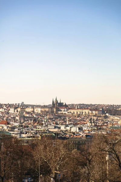 Vista panorâmica do centro histórico da cidade de Praga — Fotografia de Stock