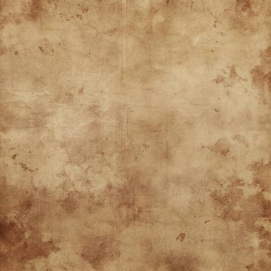 Sepya tonlarında solmuş lekeleri olan klasik grunge dokusu, eski gazete düzeni, retro posterleri ve antika tasarım projeleri için ideal..