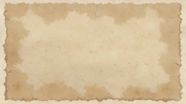 Bej ve krem tonlarında yırtık kenarları olan zarif kağıt dokusu, klasik kırtasiye, davetiyeler ve retro tasarım projeleri için mükemmel..
