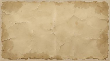 Bej ve krem tonlarında yırtık kenarları olan zarif kağıt dokusu, klasik kırtasiye, davetiyeler ve retro tasarım projeleri için mükemmel..