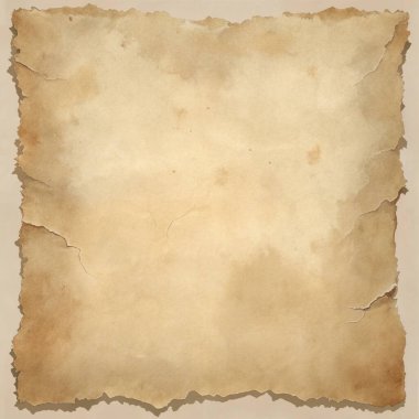 Bej ve krem tonlarında yırtık kenarları olan zarif kağıt dokusu, klasik kırtasiye, davetiyeler ve retro tasarım projeleri için mükemmel..