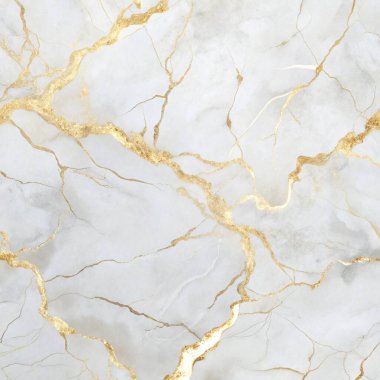 Beyaz ve altın damarlı zarif mermer dokusu, lüks markalaşma, modern ambalaj ve gelişmiş iç tasarım projeleri için mükemmel..