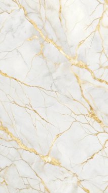 Beyaz ve altın damarlı zarif mermer dokusu, lüks markalaşma, modern ambalaj ve gelişmiş iç tasarım projeleri için mükemmel..