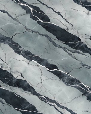 Siyah ve gümüş çizgili şık mermer dokusu, modern ambalaj, lüks markalaşma ve çağdaş tasarım projeleri için mükemmel..